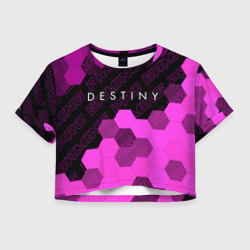 Женская футболка Crop-top 3D Destiny pro gaming посередине