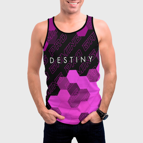 Мужская майка 3D Destiny pro gaming посередине, цвет 3D печать - фото 3