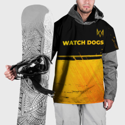 Накидка на куртку 3D Watch Dogs - gold gradient посередине