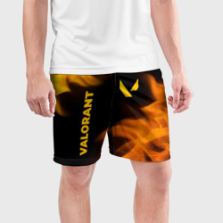 Мужские шорты спортивные Valorant - gold gradient вертикально - фото 2