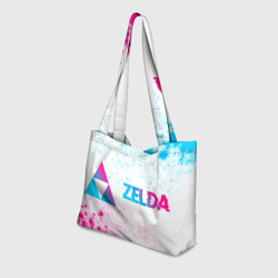 Пляжная сумка 3D Zelda neon gradient style по-горизонтали - фото 2