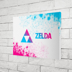 Холст прямоугольный Zelda neon gradient style по-горизонтали - фото 2