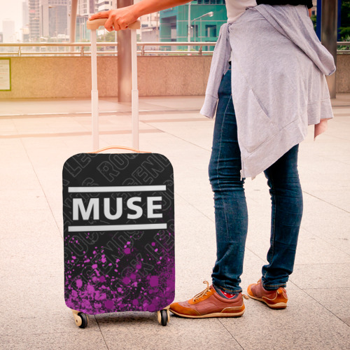 Чехол для чемодана 3D Muse rock legends посередине, цвет 3D печать - фото 4