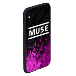 Чехол для iPhone XS Max матовый Muse rock legends посередине - фото 2