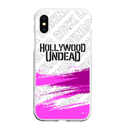 Чехол для iPhone XS Max матовый Hollywood Undead rock legends посередине