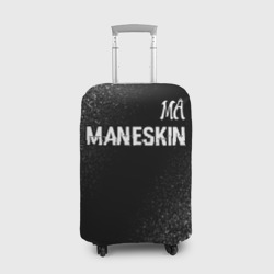 Чехол для чемодана 3D Maneskin glitch на темном фоне посередине