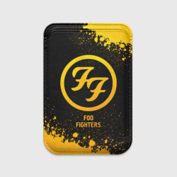 Картхолдер Magsafe магнитный Foo Fighters - gold gradient