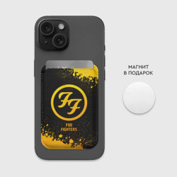 Картхолдер Magsafe магнитный Foo Fighters - gold gradient - фото 2