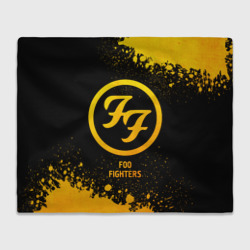 Плед 3D Foo Fighters - gold gradient