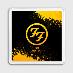 Магнит 55*55 Foo Fighters - gold gradient