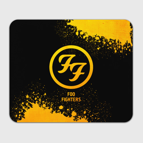 Прямоугольный коврик для мышки Foo Fighters - gold gradient