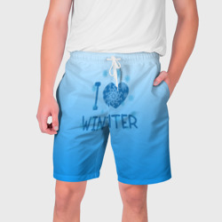 Мужские шорты 3D Люблю зиму