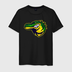 Оскал крокодила – Мужская футболка хлопок с принтом купить со скидкой в -20%