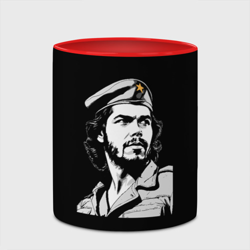 Кружка с полной запечаткой Che Guevara - Hasta La Victoria, цвет белый + красный - фото 4