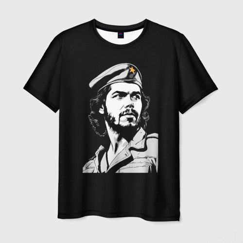 Мужская футболка с принтом Che Guevara - Hasta La Victoria, вид спереди №1