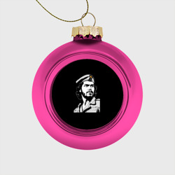 Стеклянный ёлочный шар Che Guevara - Hasta La Victoria