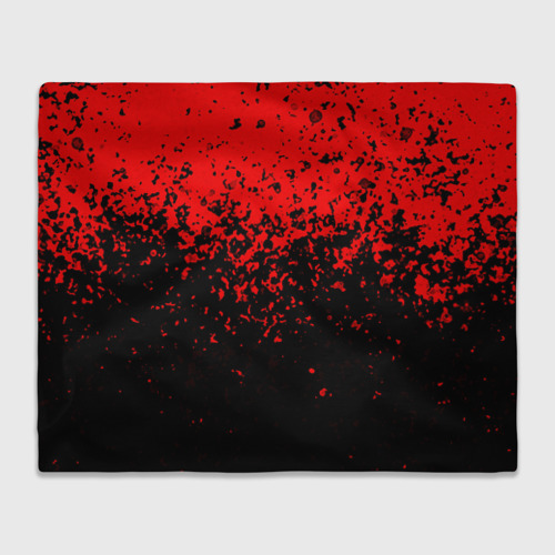 Плед 3D Красно-чёрный переход, цвет 3D (велсофт)