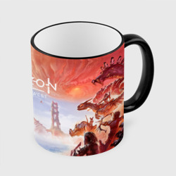 Кружка с полной запечаткой Противостояние horizon forbidden west