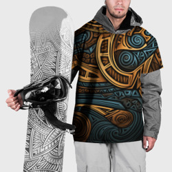 Накидка на куртку 3D Паттерн в викингском стиле