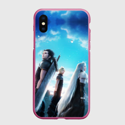 Чехол для iPhone XS Max матовый Зак Клауд и Сефирот final fantasy 7