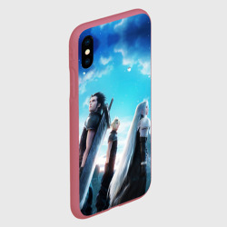 Чехол для iPhone XS Max матовый Зак Клауд и Сефирот final fantasy 7 - фото 2