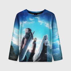 Детский лонгслив 3D Зак Клауд и Сефирот final fantasy 7