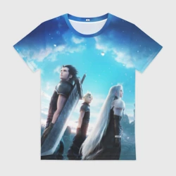 Женская футболка 3D Зак Клауд и Сефирот final fantasy 7