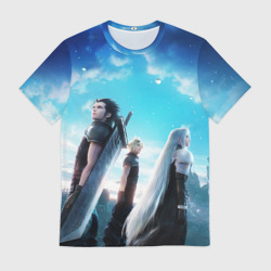 Мужская футболка 3D Зак Клауд и Сефирот final fantasy 7
