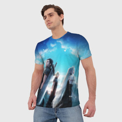 Мужская футболка 3D Зак Клауд и Сефирот final fantasy 7 - фото 2