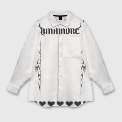 Мужская рубашка oversize 3D Lunamore white