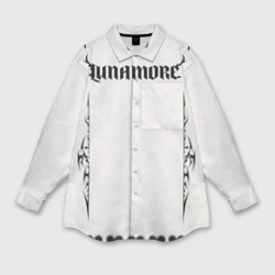 Женская рубашка oversize 3D Lunamore white