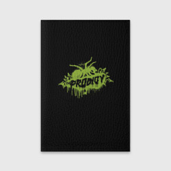 Обложка для паспорта матовая кожа The Prodigy green spider