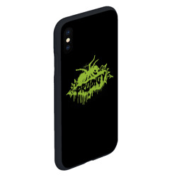 Чехол для iPhone XS Max матовый The Prodigy green spider - фото 2