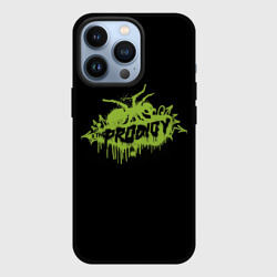 Чехол для iPhone 13 Pro The Prodigy green spider