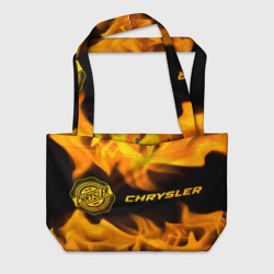 Пляжная сумка 3D Chrysler - gold gradient по-горизонтали