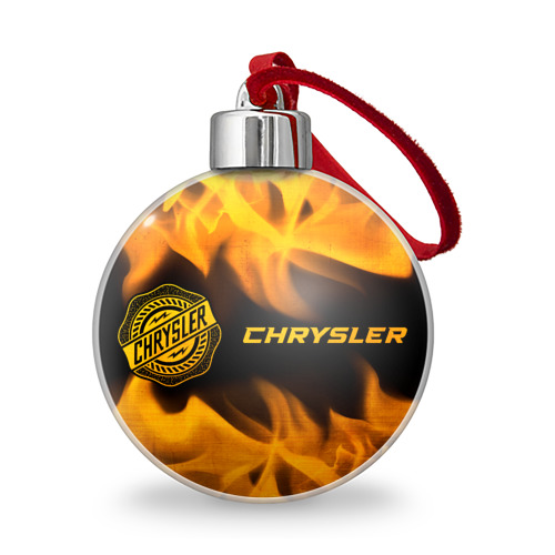 Ёлочный шар Chrysler - gold gradient по-горизонтали