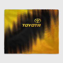 Плед 3D Toyota - gold gradient посередине