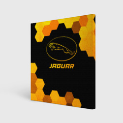 Холст квадратный Jaguar - gold gradient