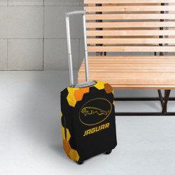 Чехол для чемодана 3D Jaguar - gold gradient - фото 2