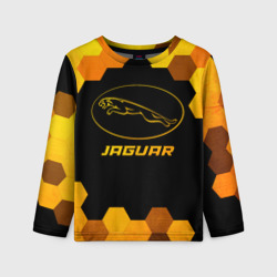 Детский лонгслив 3D Jaguar - gold gradient