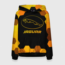 Женская толстовка 3D Jaguar - gold gradient