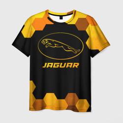 Jaguar - gold gradient – Мужская футболка 3D с принтом купить со скидкой в -26%