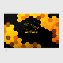 Флаг 3D Jaguar - gold gradient