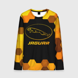 Мужской лонгслив 3D Jaguar - gold gradient