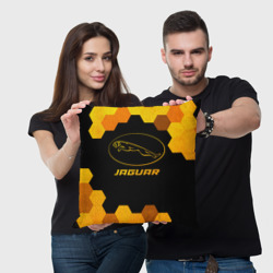 Подушка 3D Jaguar - gold gradient - фото 2