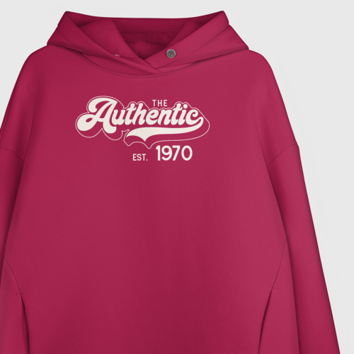 Женское худи Oversize хлопок Authentic 1970, цвет маджента - фото 3