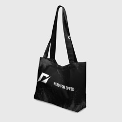 Пляжная сумка 3D Need for Speed glitch на темном фоне по-горизонтали - фото 2