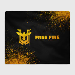 Плед 3D Free Fire - gold gradient по-горизонтали