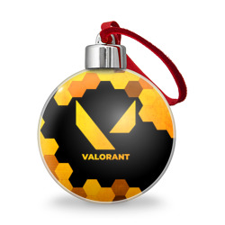 Ёлочный шар Valorant - gold gradient