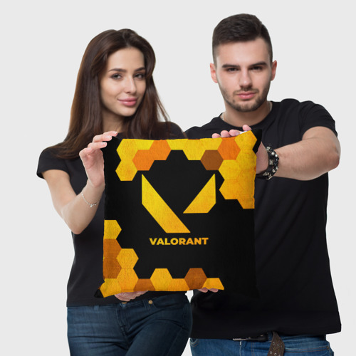 Подушка 3D Valorant - gold gradient - фото 3